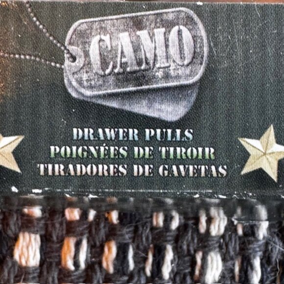 Vintage Borders Unlimited Camo Star Drawer Pulls - Picture 3 of 8